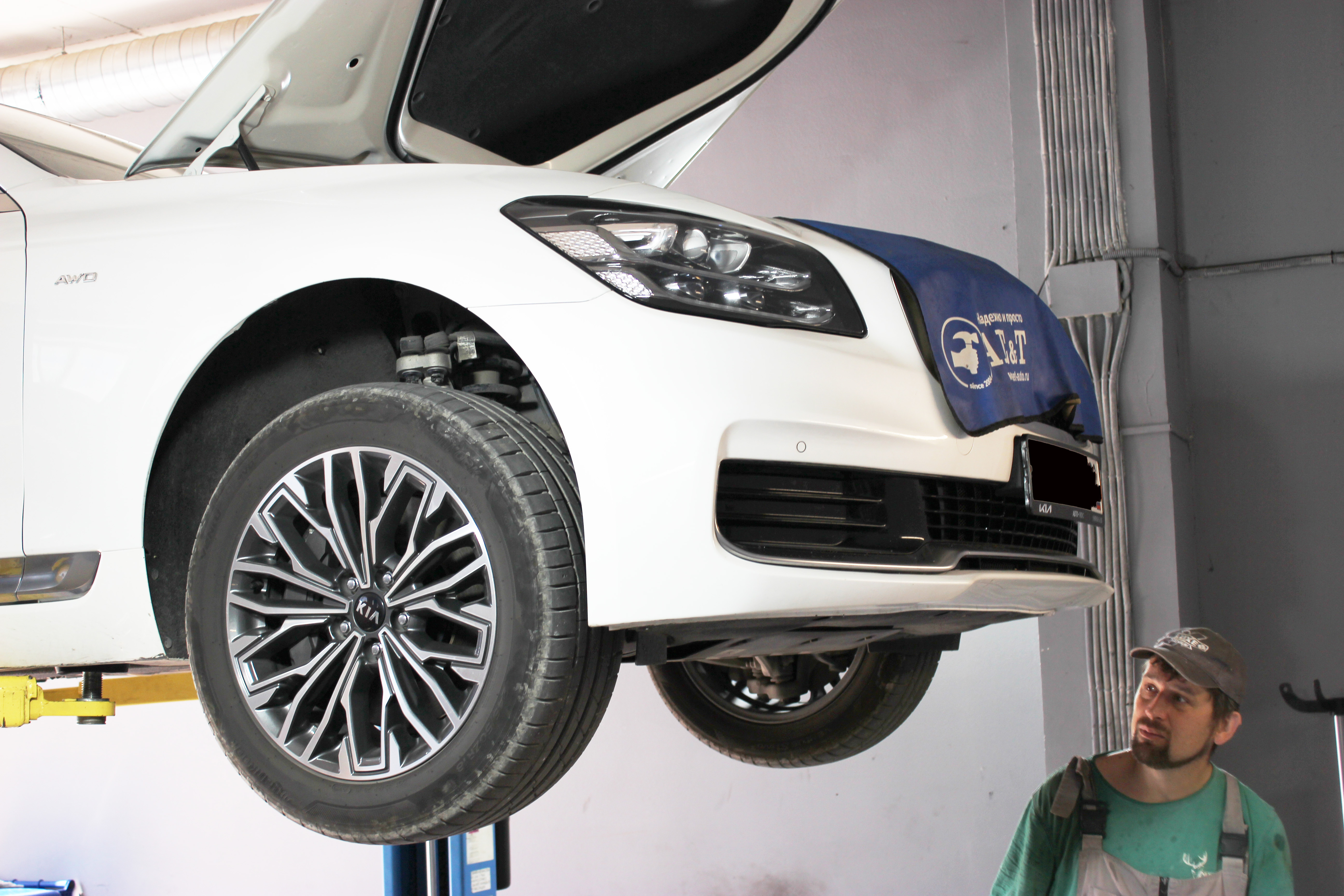 Аппаратная замена масла в АКПП Kia K900 3.3 A8LR1 