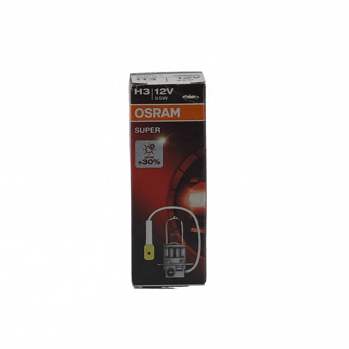 Автолампа OSRAM H3 12V 55W PK22S Super 64151SUP