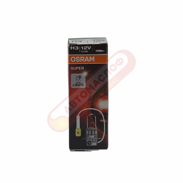 Автолампа OSRAM H3 12V 55W PK22S Super 64151SUP