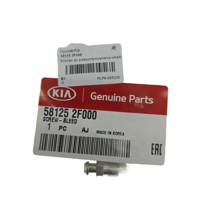 Штуцер прокачки тормозов KIA 581252F000