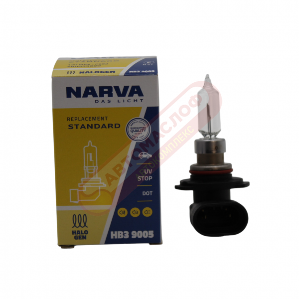 Автолампа NARVA HB3 12V P20d 60W 48005