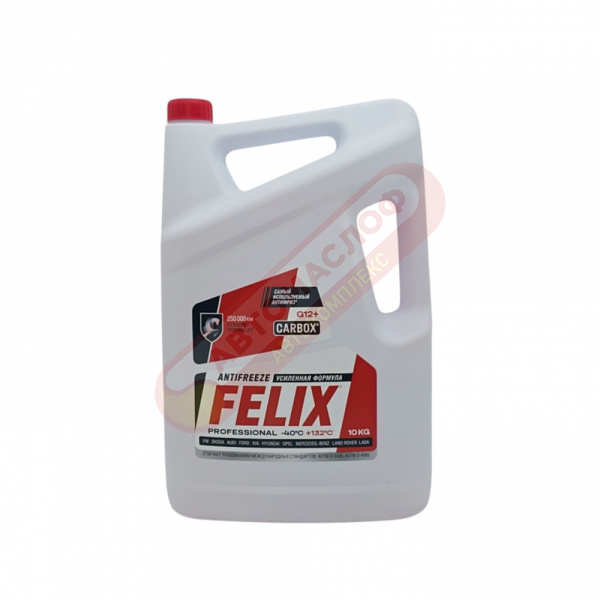FELIX Антифриз CARBOX -40 G12+ 10 кг (красный) 430206020