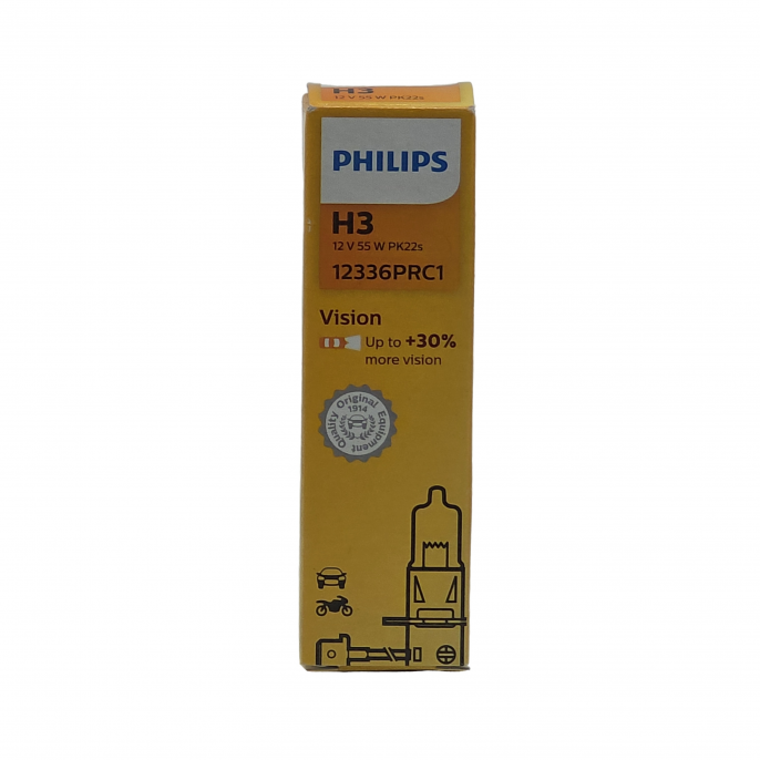 Автолампа Philips H3 PK22s 55W Premium 12336PRC1